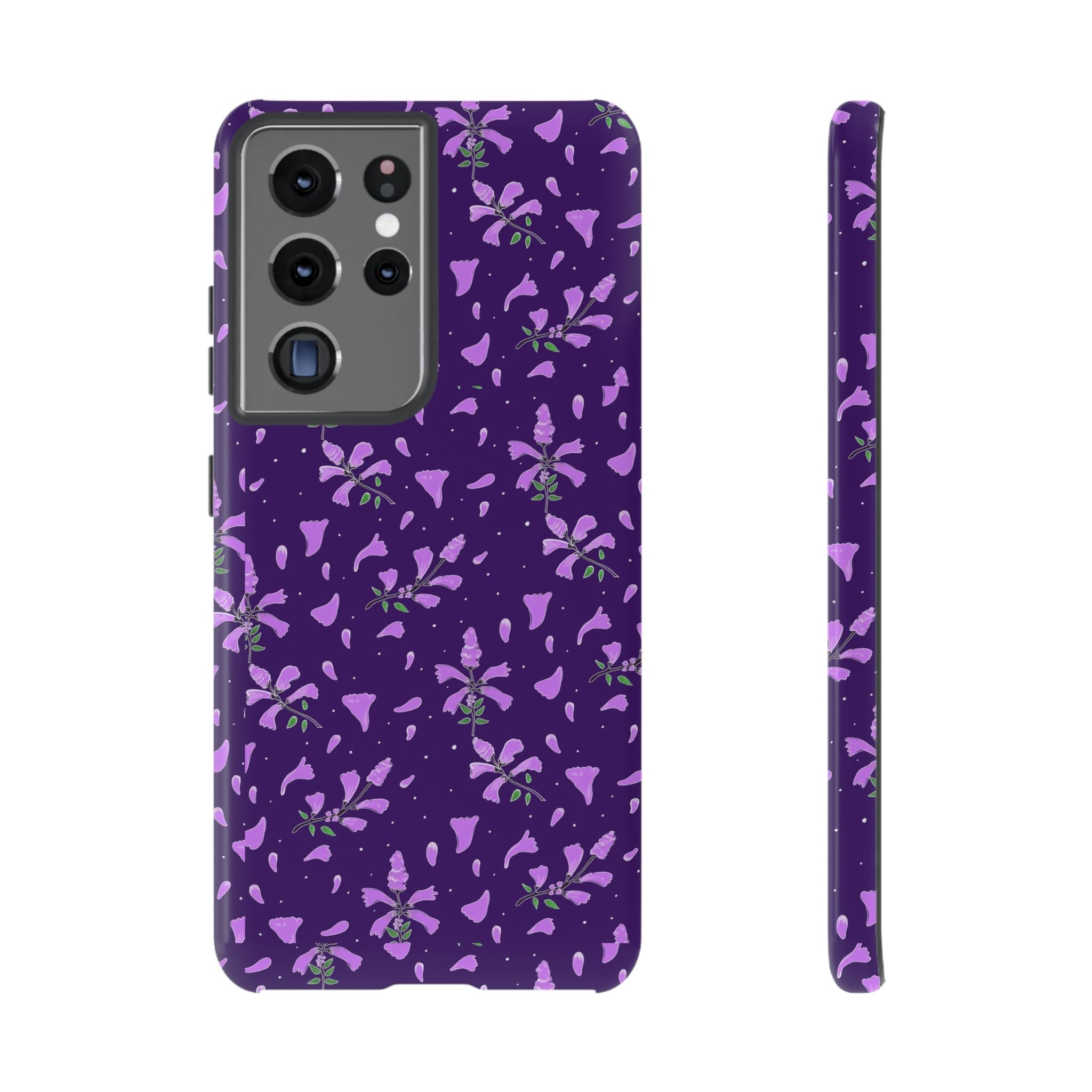 Purple Wild Flower Tough Phone Cases Printify