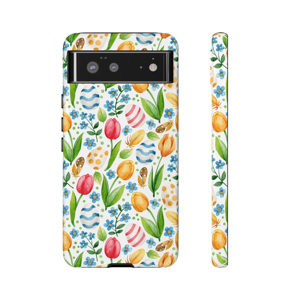 Cute Tulip Egg Theme Tough Cases Printify