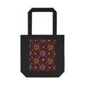 Maroon Abstract Cotton Tote Bag