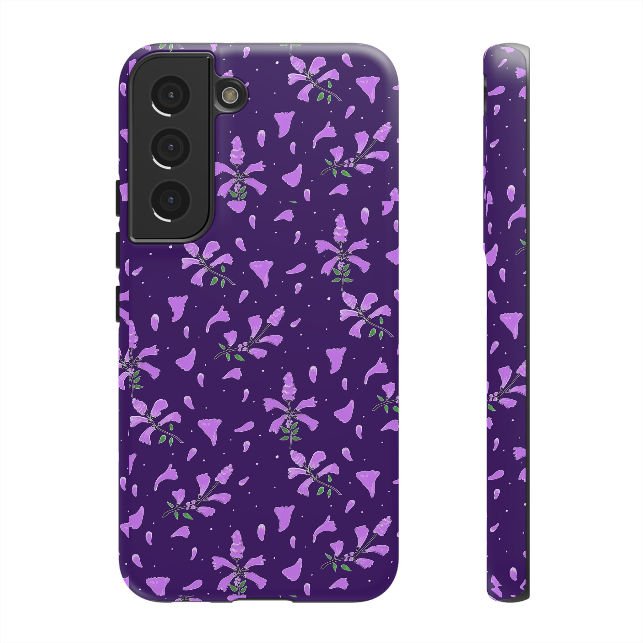 Purple Wild Flower Tough Phone Cases Printify