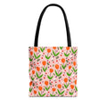 Orange Tulip Hand Designed Art Botanical Print Tote Bag (AOP) Printify