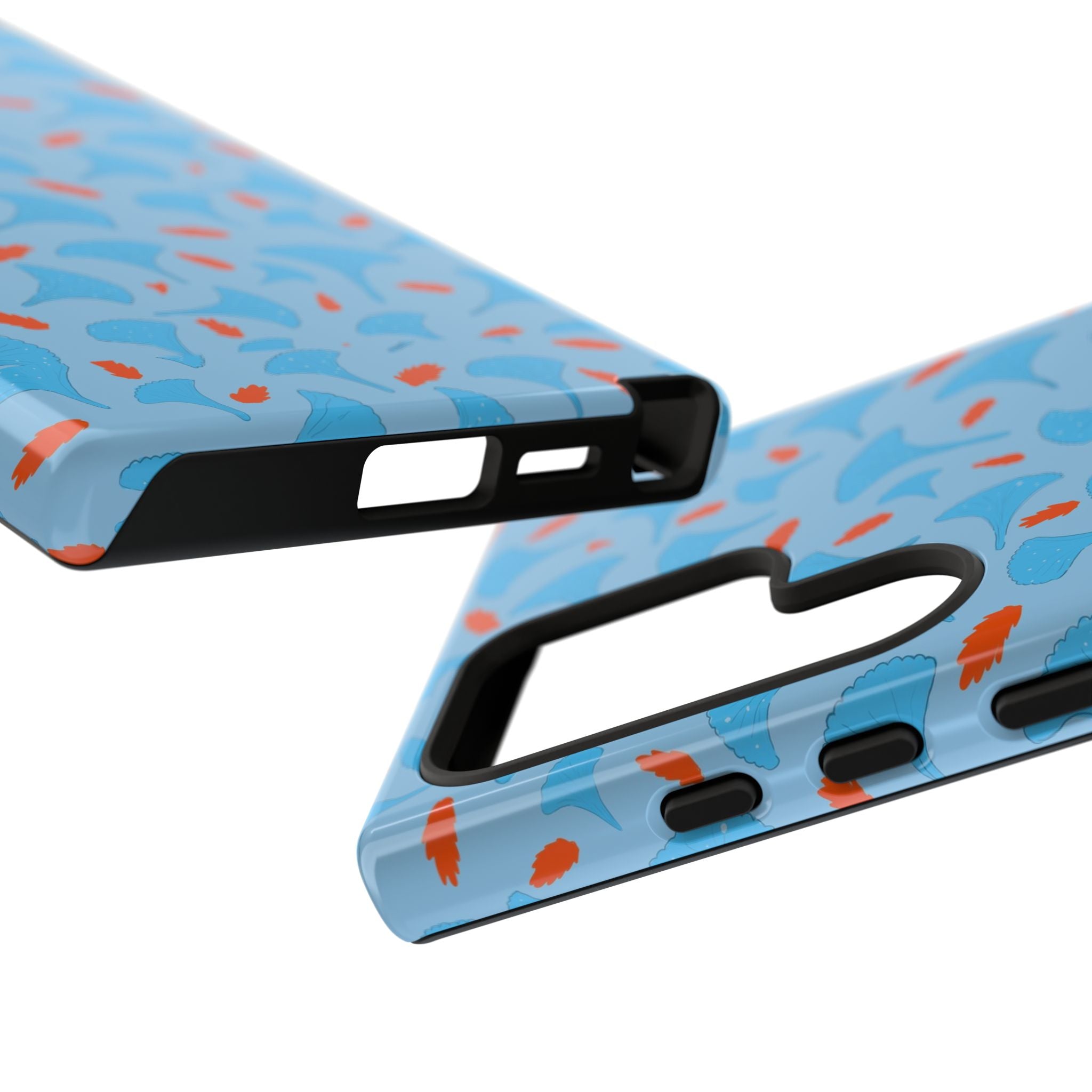 Blue Orange Odd Shape Themed Tough Cases Printify