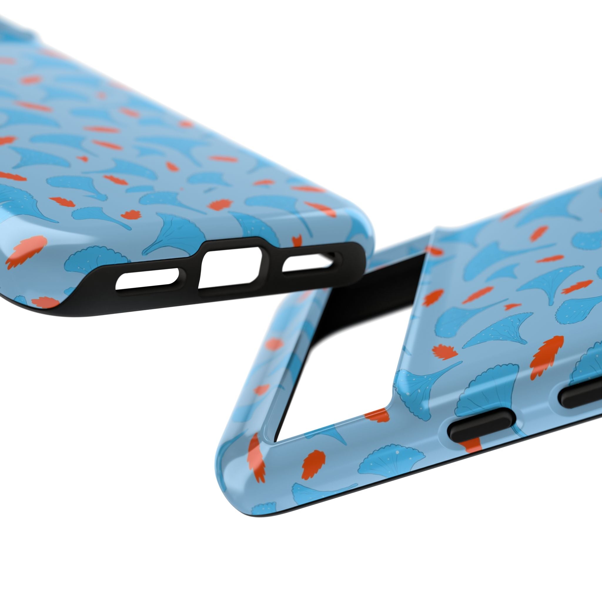 Blue Orange Odd Shape Themed Tough Cases Printify