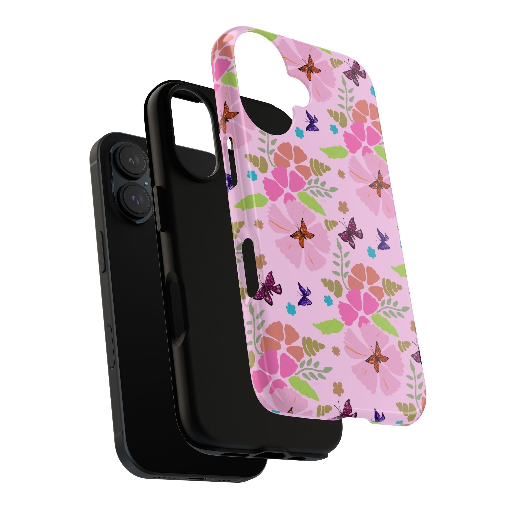 Pink Butterfly Garden Theme Tough Cases Printify
