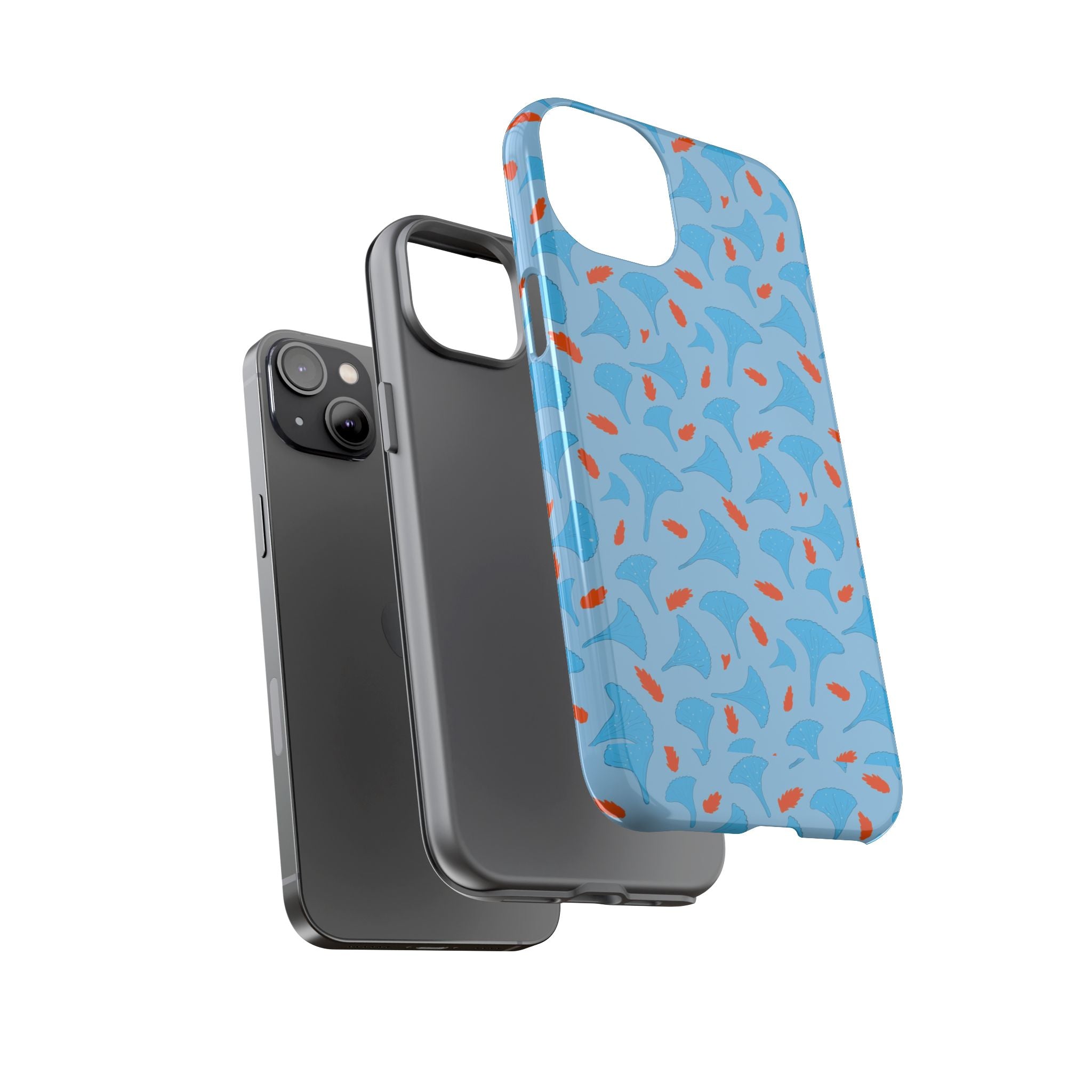 Blue Orange Odd Shape Themed Tough Cases Printify
