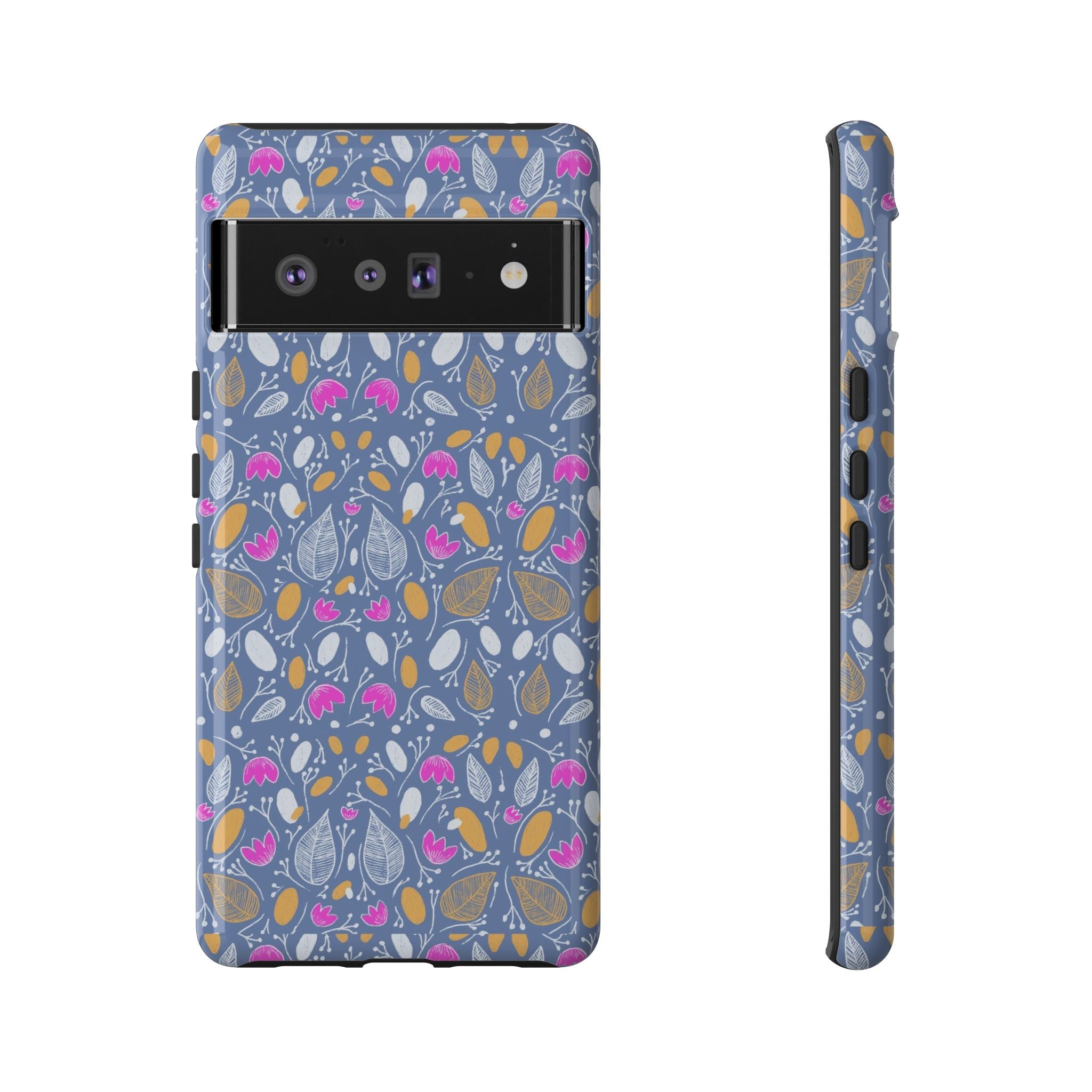 Abstract Grey Small BotanicThemed Tough Cases-Matte and Glossy Printify