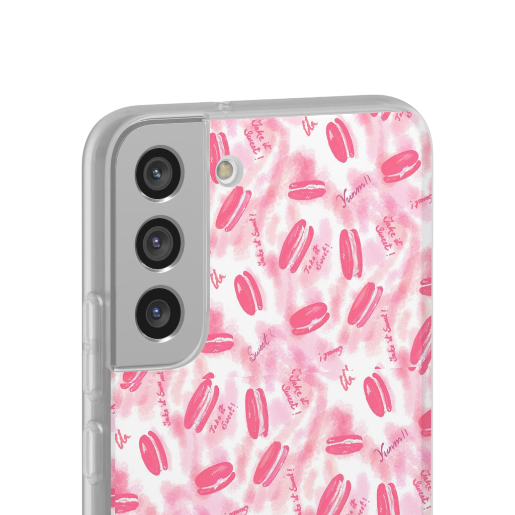 Macaron Hand Drawn Designed Flexi Phone Cases Printify