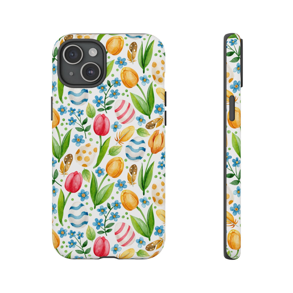 Cute Tulip Egg Theme Tough Cases Printify