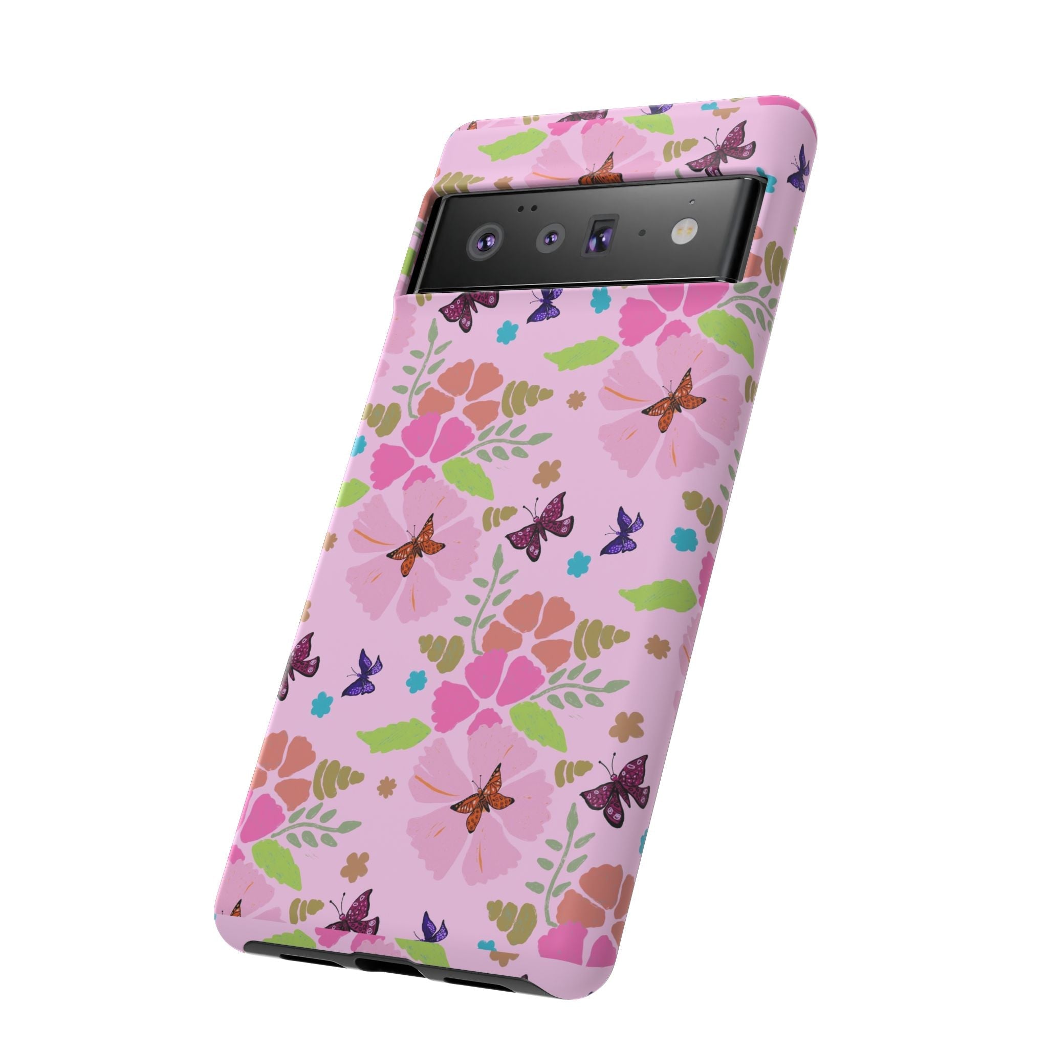 Pink Butterfly Garden Theme Tough Cases Printify