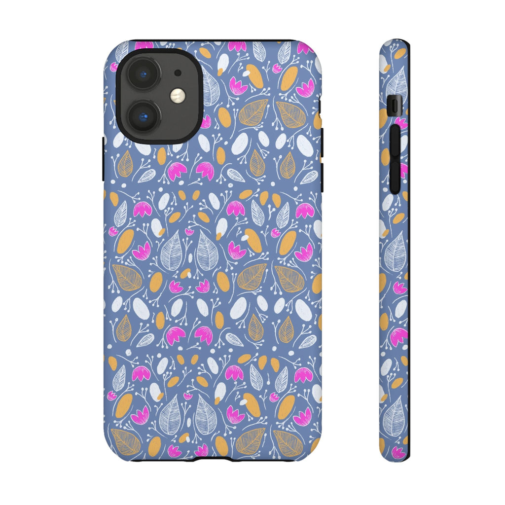 Abstract Grey Small BotanicThemed Tough Cases-Matte and Glossy Printify
