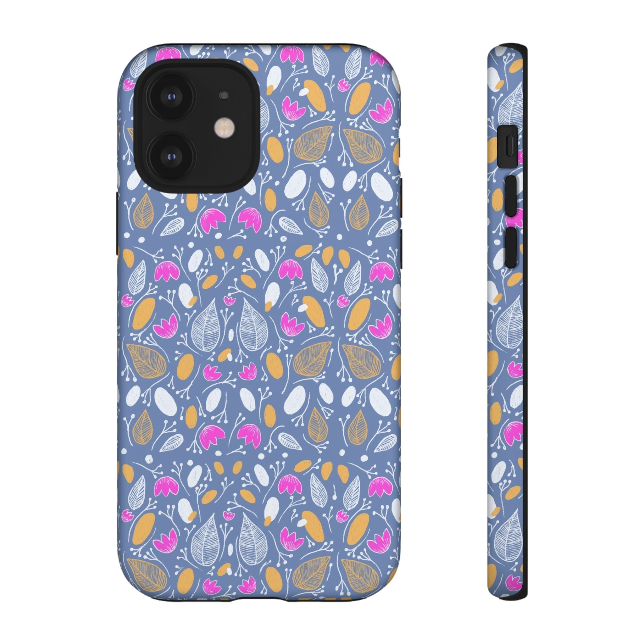 Abstract Grey Small BotanicThemed Tough Cases-Matte and Glossy Printify
