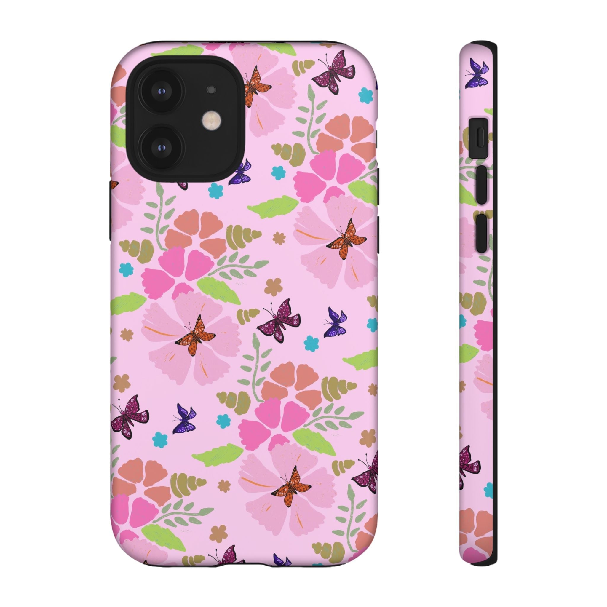 Pink Butterfly Garden Theme Tough Cases Printify