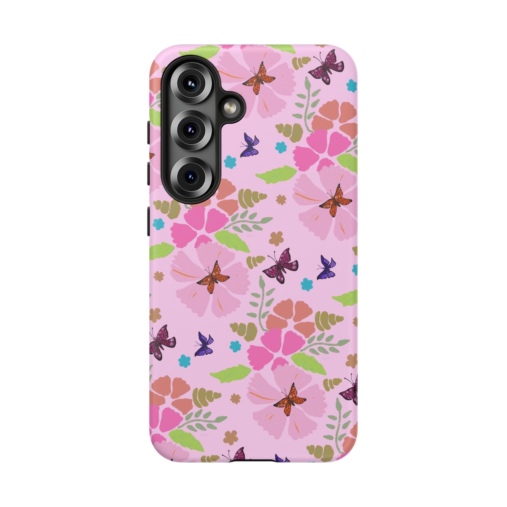 Pink Butterfly Garden Theme Tough Cases Printify