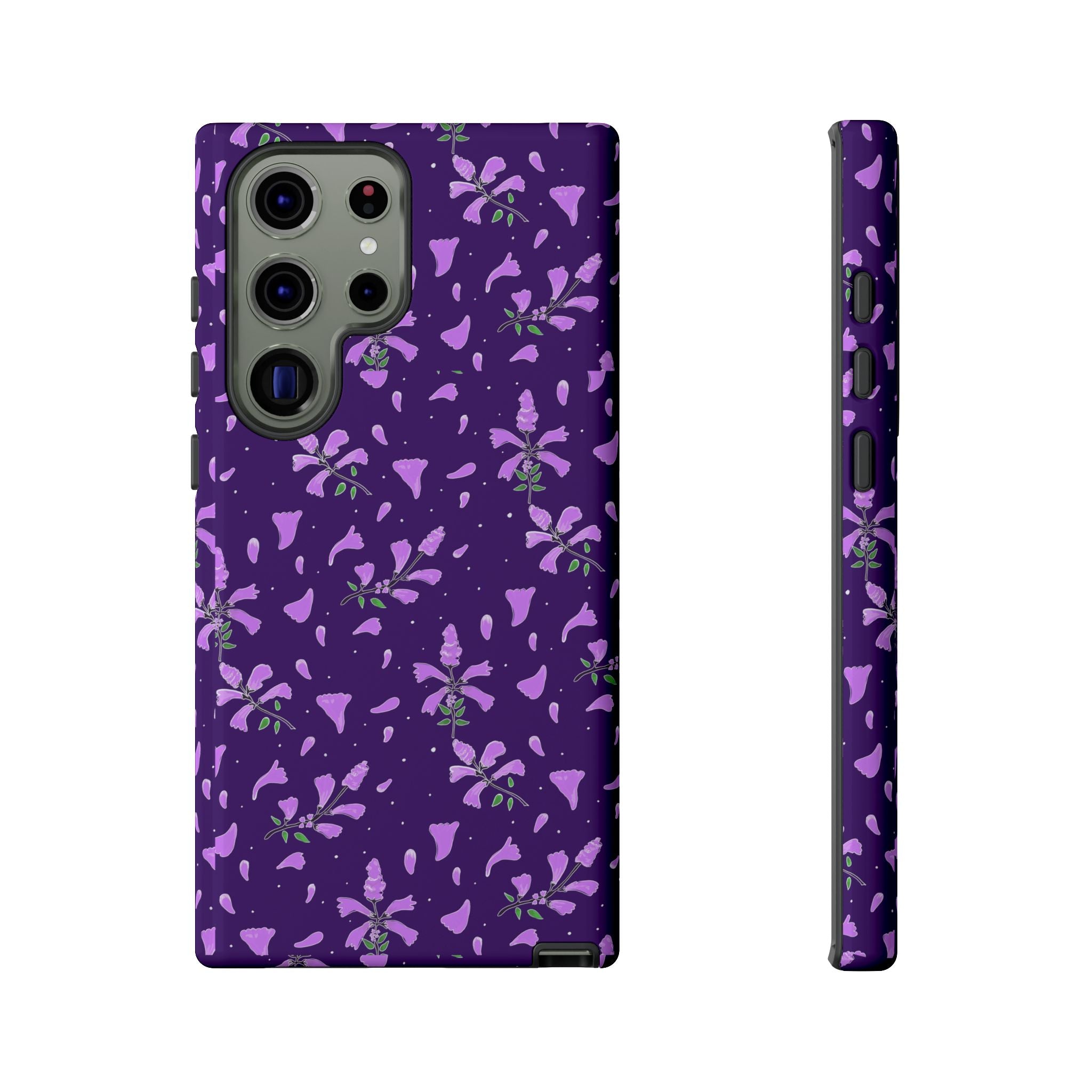 Purple Wild Flower Tough Phone Cases Printify