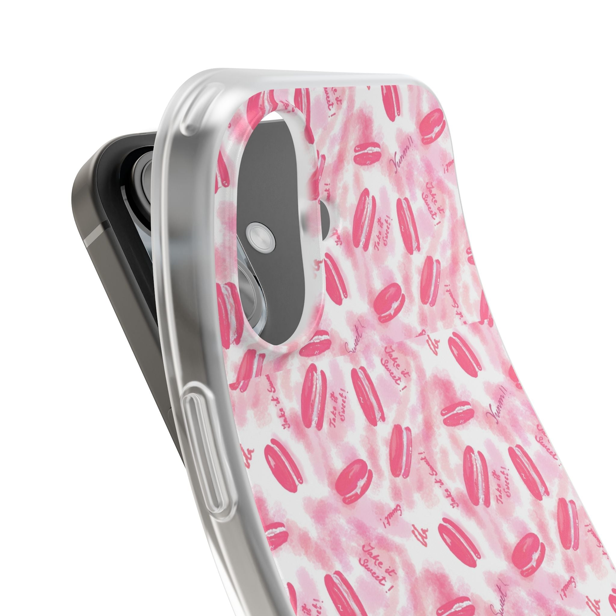 Macaron Hand Drawn Designed Flexi Phone Cases Printify