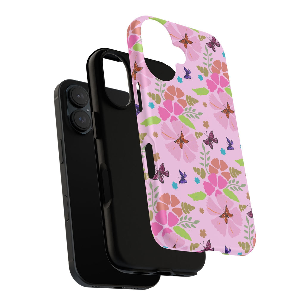 Pink Butterfly Garden Theme Tough Cases Printify