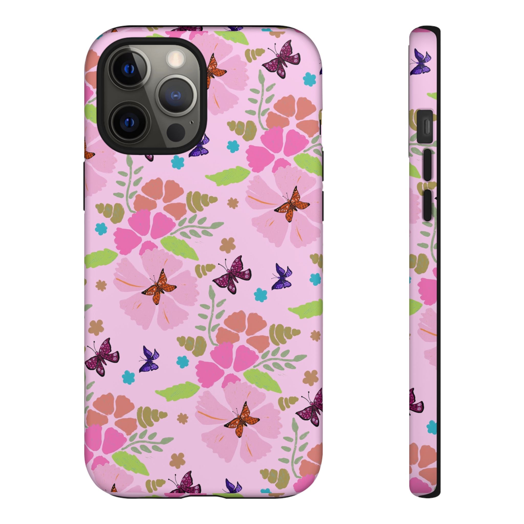 Pink Butterfly Garden Theme Tough Cases Printify