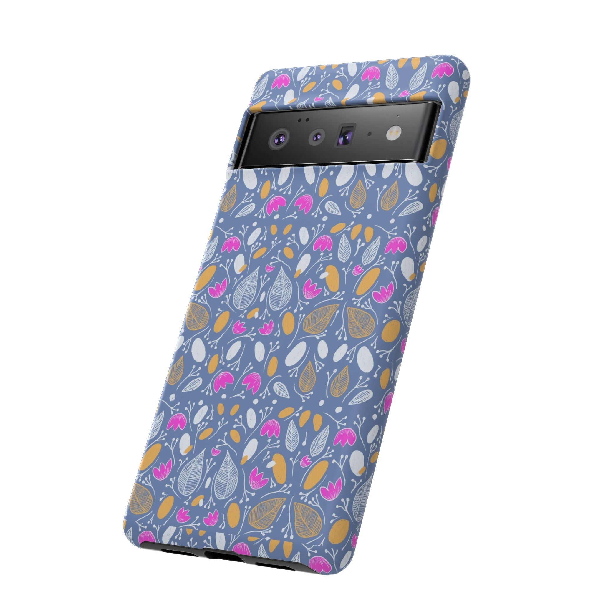 Abstract Grey Small BotanicThemed Tough Cases-Matte and Glossy Printify