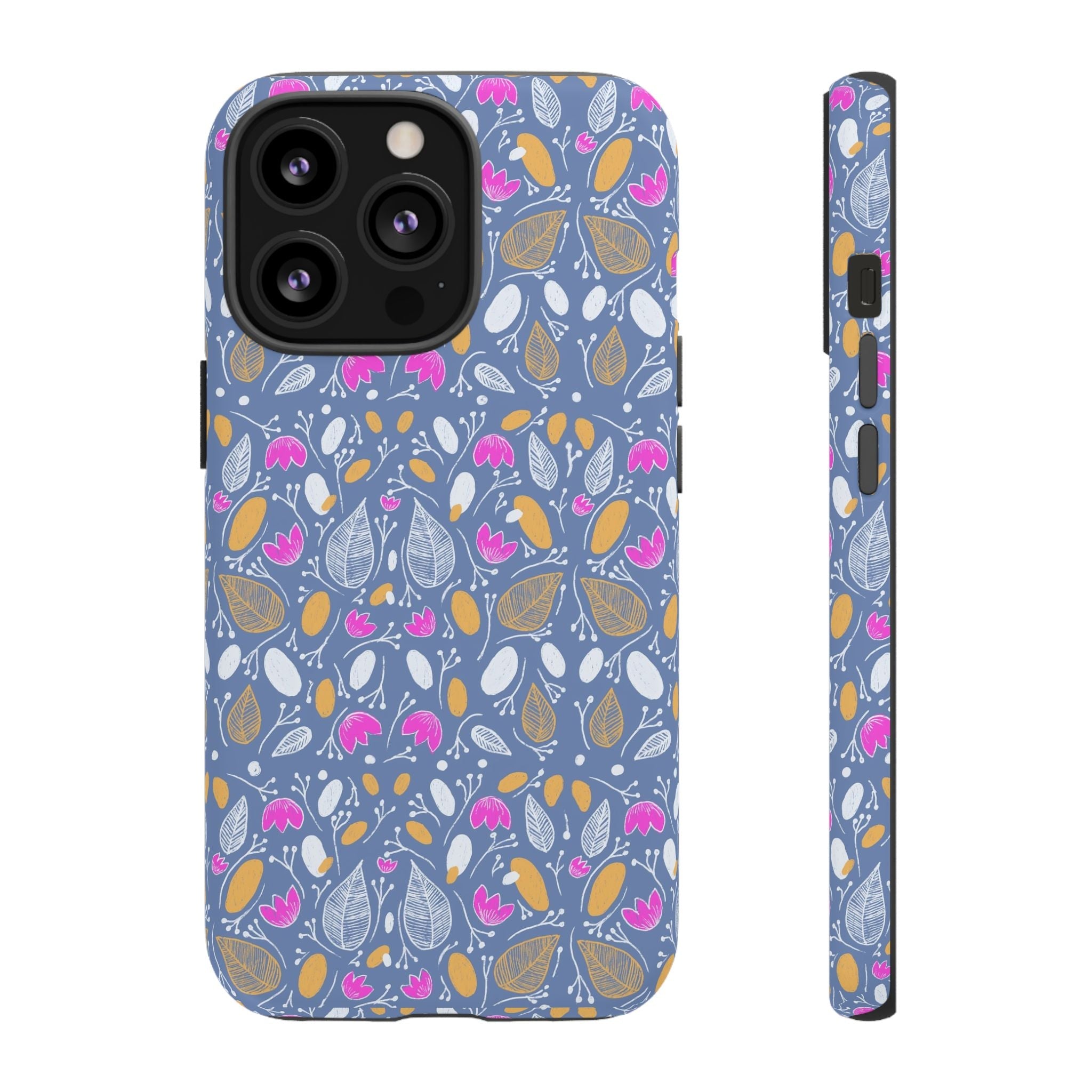 Abstract Grey Small BotanicThemed Tough Cases-Matte and Glossy Printify