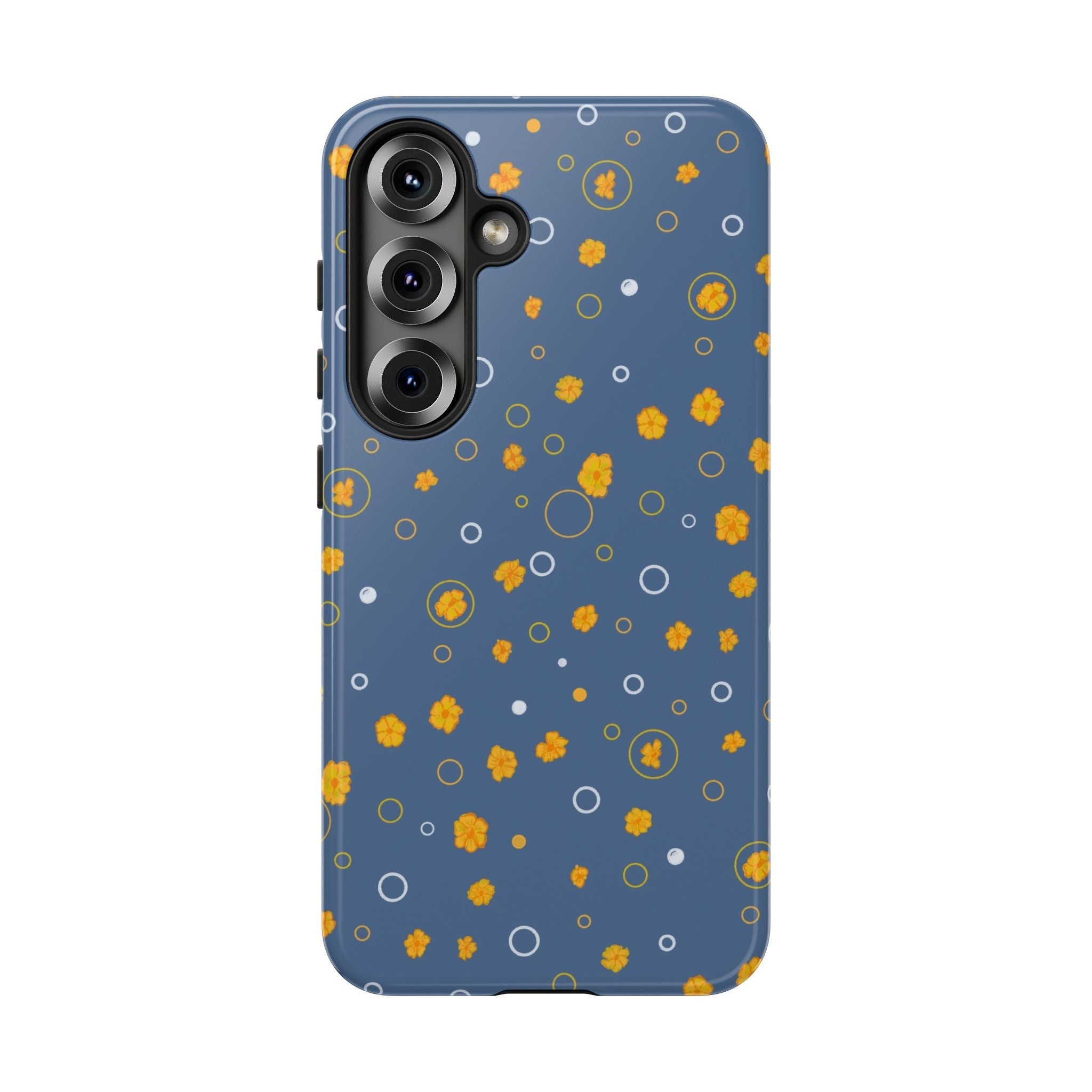 Bluish Grey -Small Cute Wild Flower -Hand Designed Prints-Tough Cases Printify