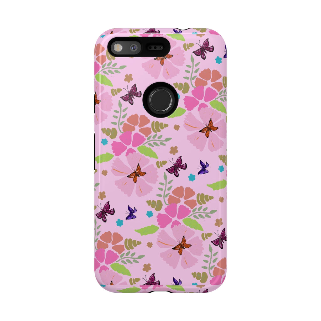 Pink Butterfly Garden Theme Tough Cases Printify