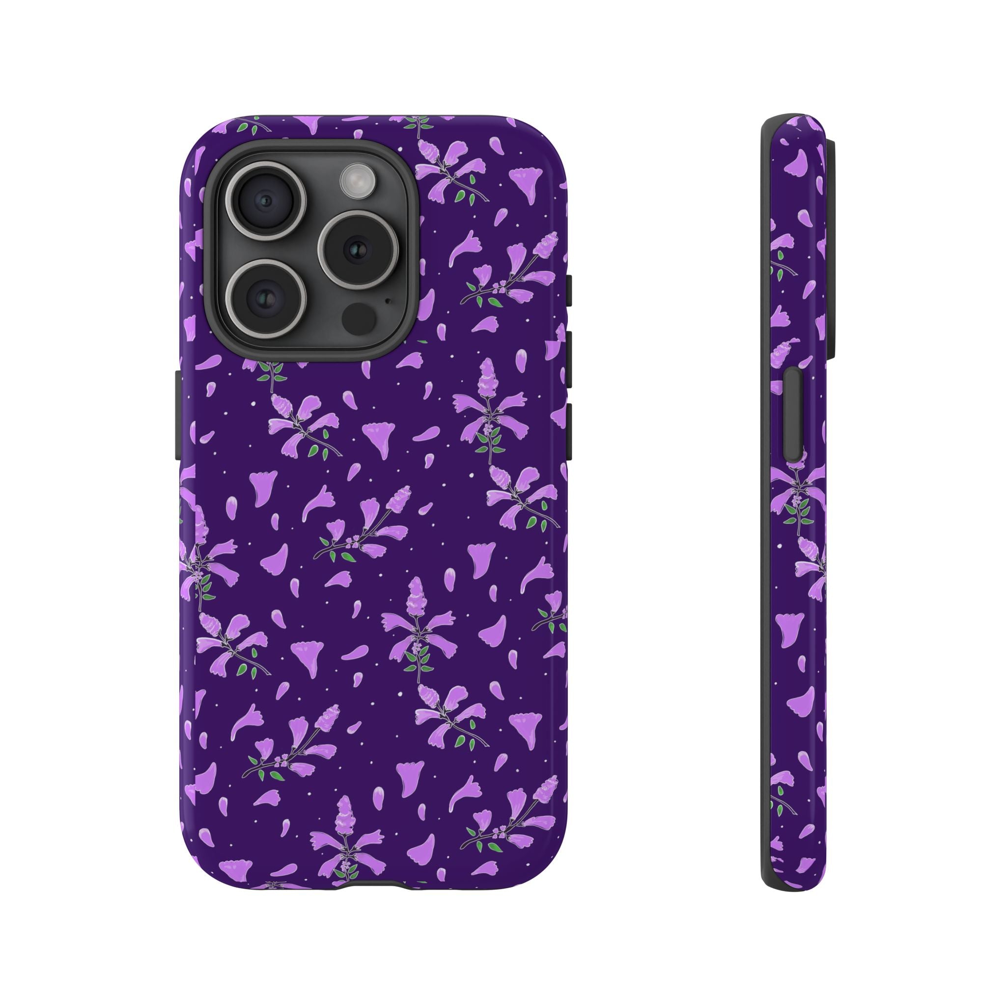 Purple Wild Flower Tough Phone Cases Printify