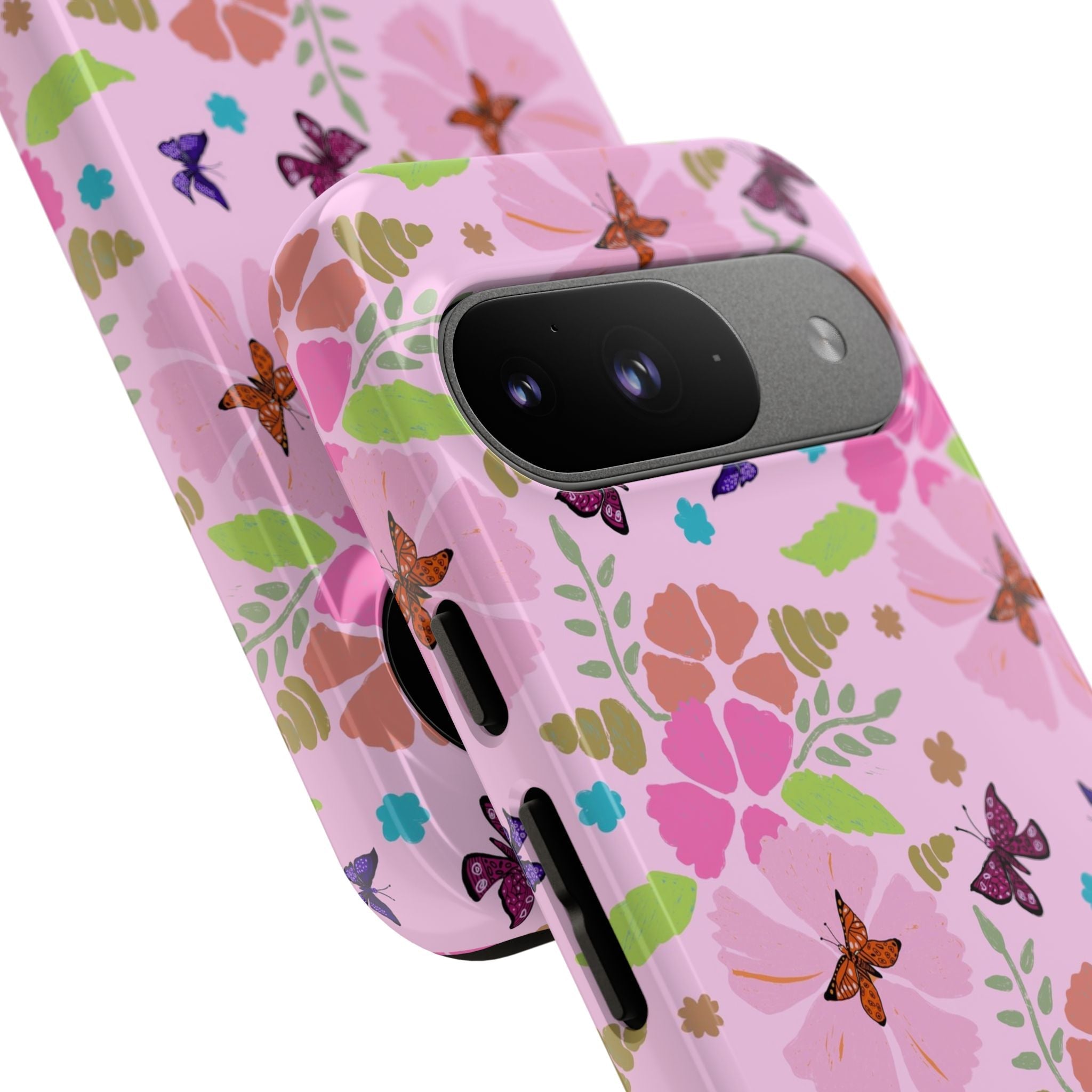 Pink Butterfly Garden Theme Tough Cases Printify