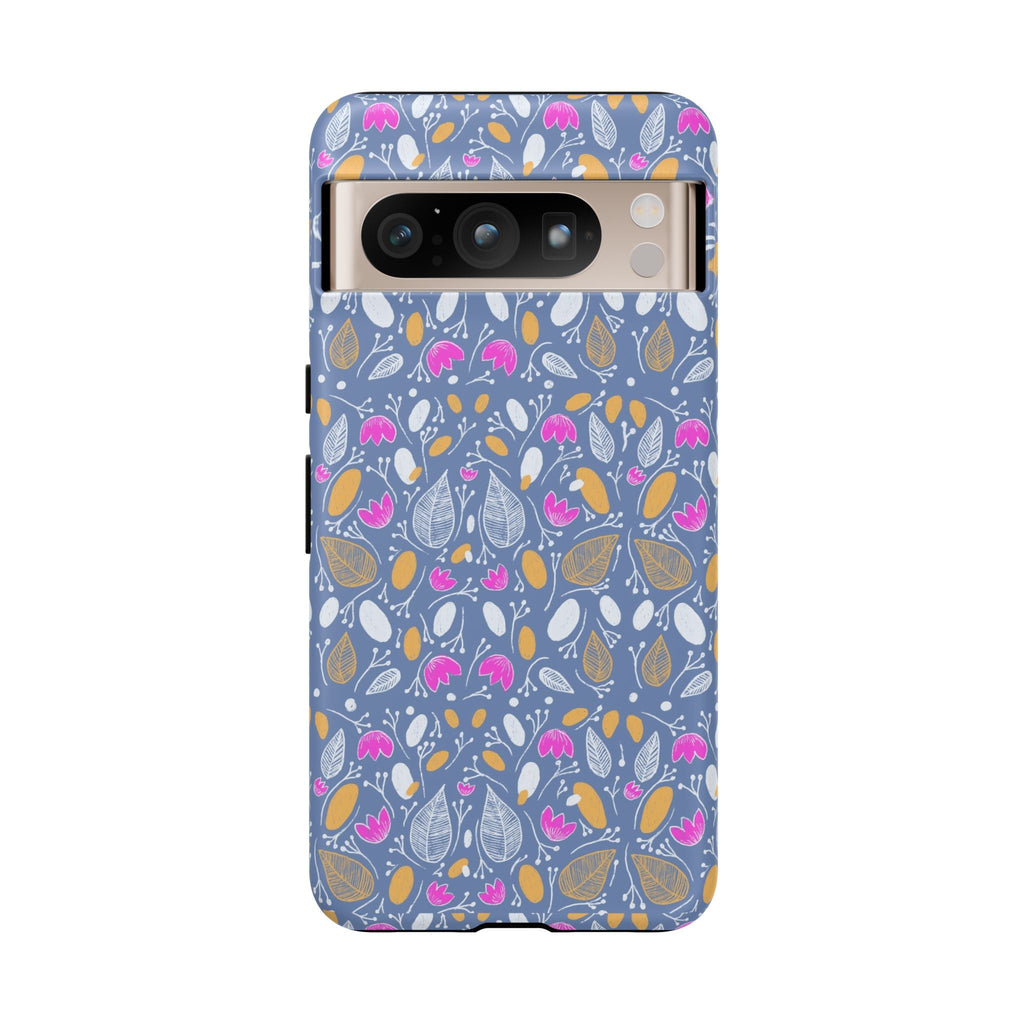 Abstract Grey Small BotanicThemed Tough Cases-Matte and Glossy Printify