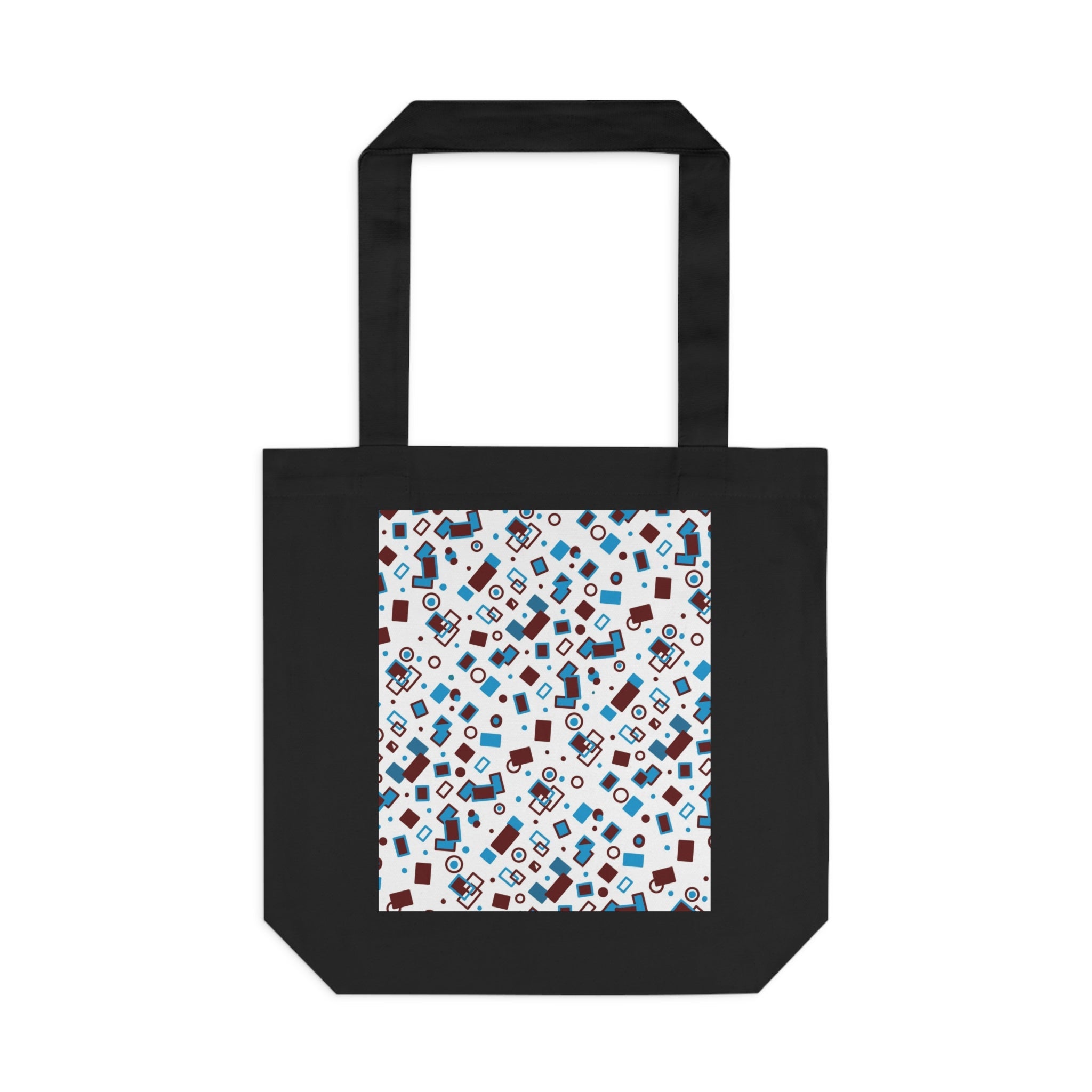 Geometric Shape Themed Cotton Tote Bag Printify