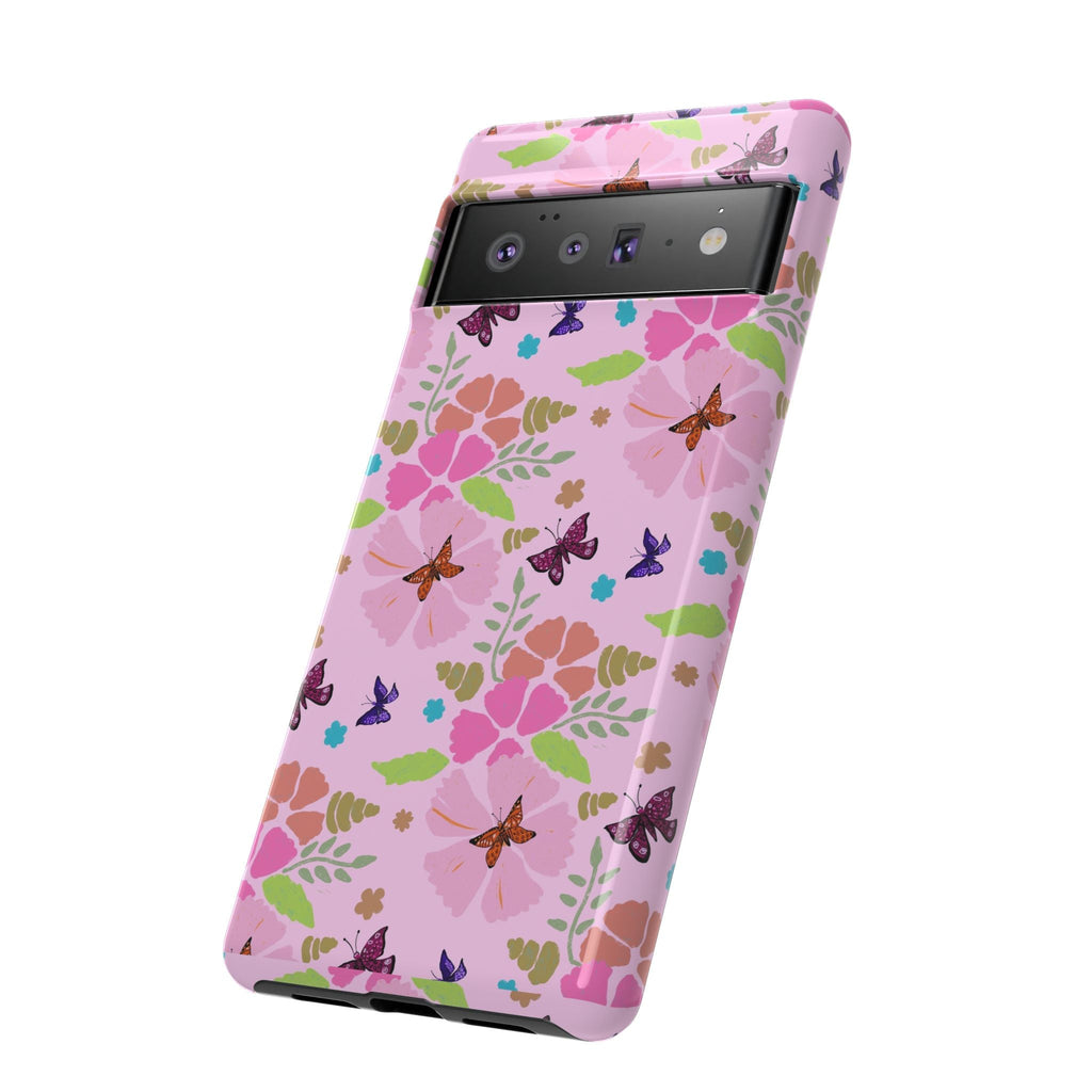 Pink Butterfly Garden Theme Tough Cases Printify