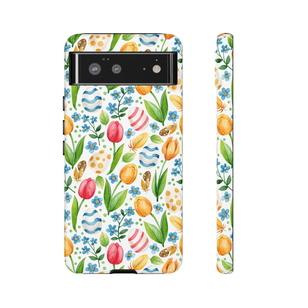 Cute Tulip Egg Theme Tough Cases Printify