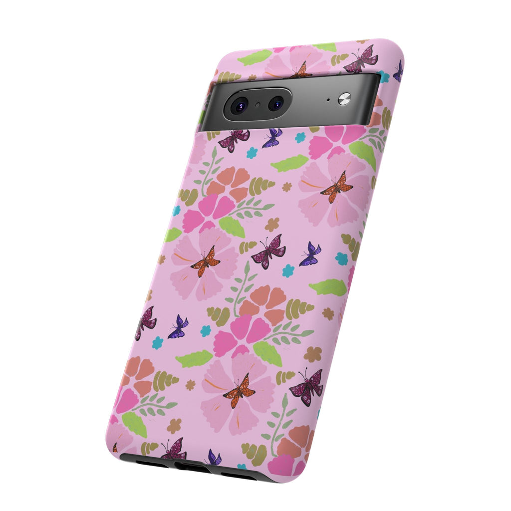 Pink Butterfly Garden Theme Tough Cases Printify