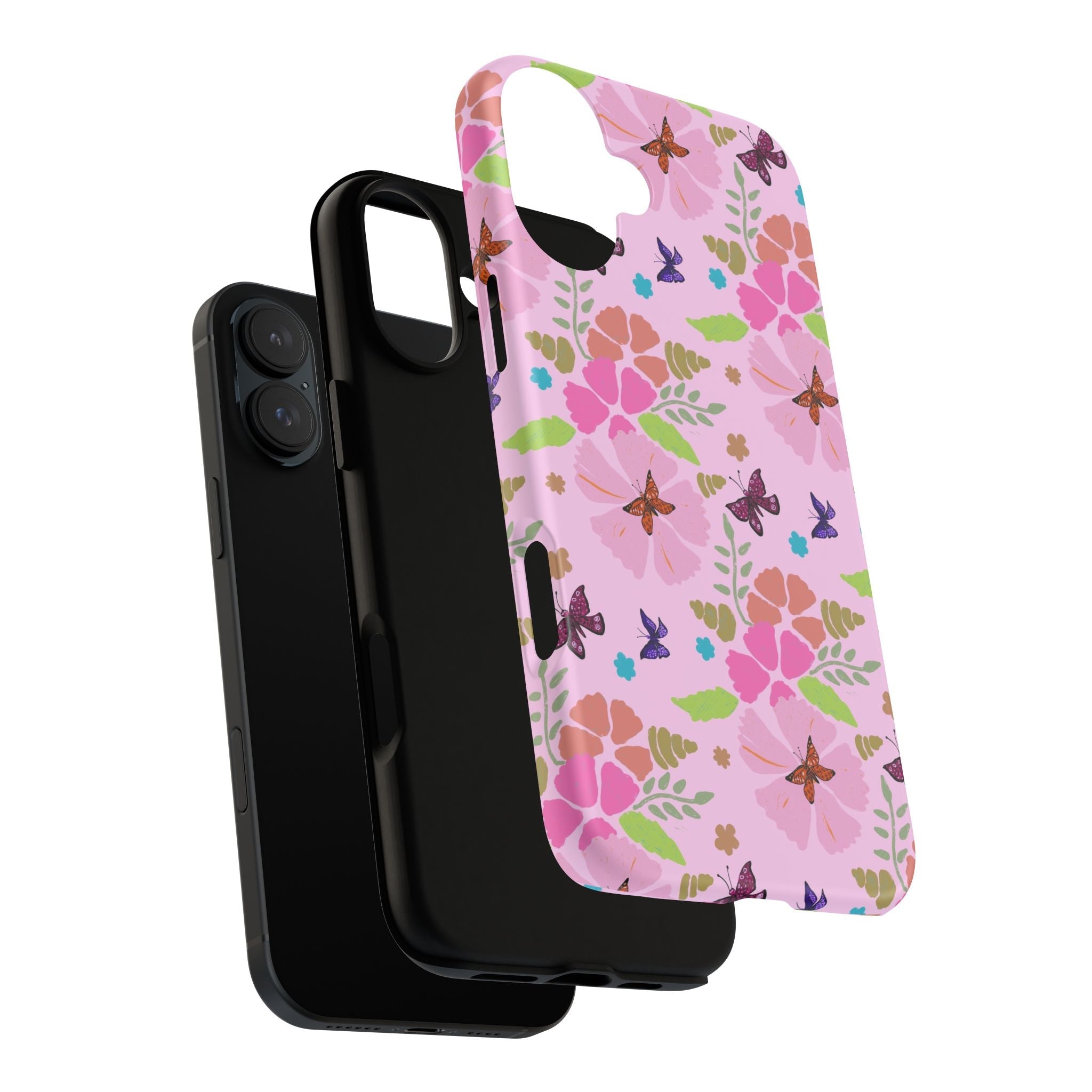 Pink Butterfly Garden Theme Tough Cases Printify