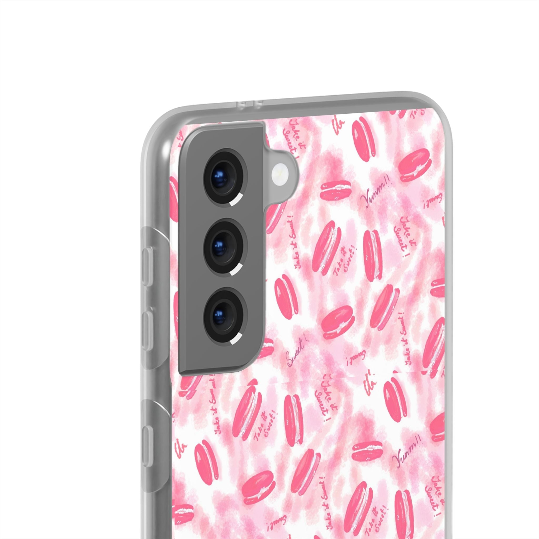 Macaron Hand Drawn Designed Flexi Phone Cases Printify