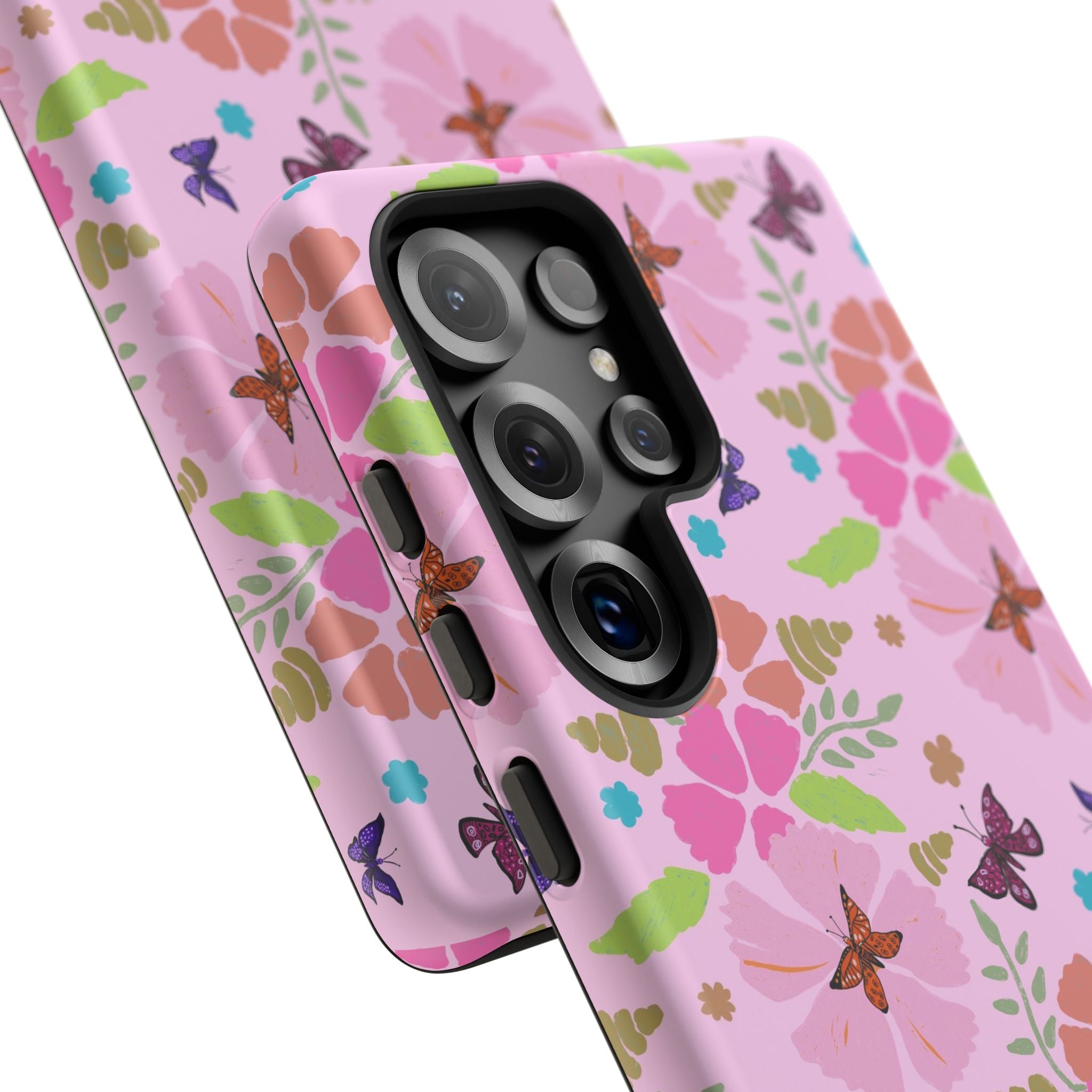 Pink Butterfly Garden Theme Tough Cases Printify