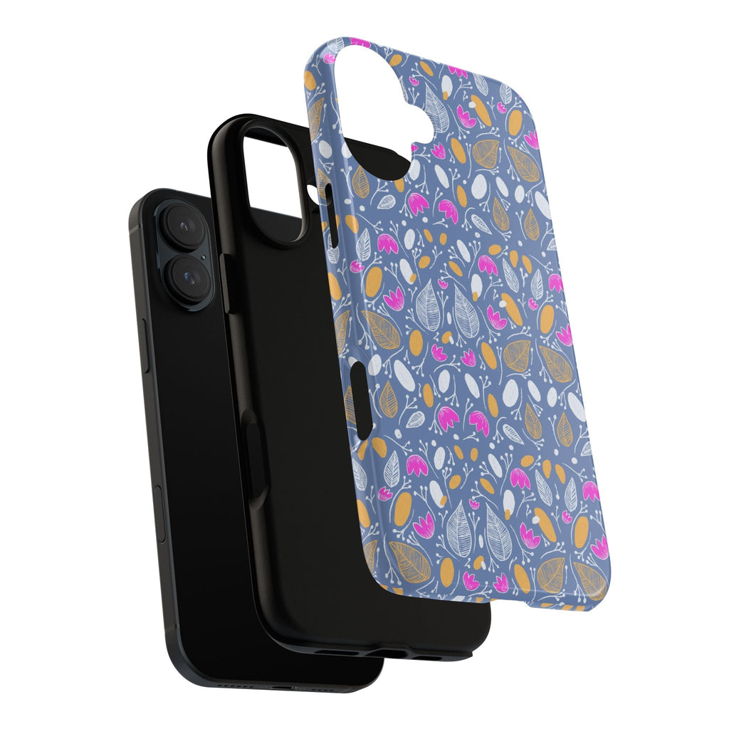 Abstract Grey Small BotanicThemed Tough Cases-Matte and Glossy Printify
