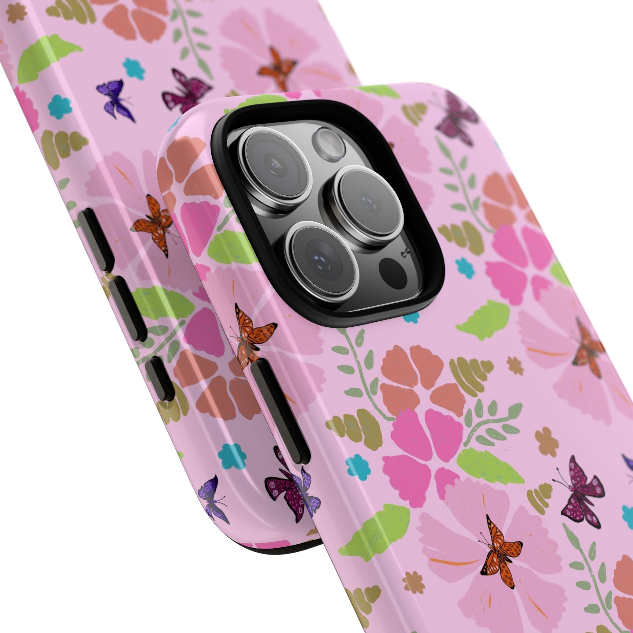 Pink Butterfly Garden Theme Tough Cases Printify
