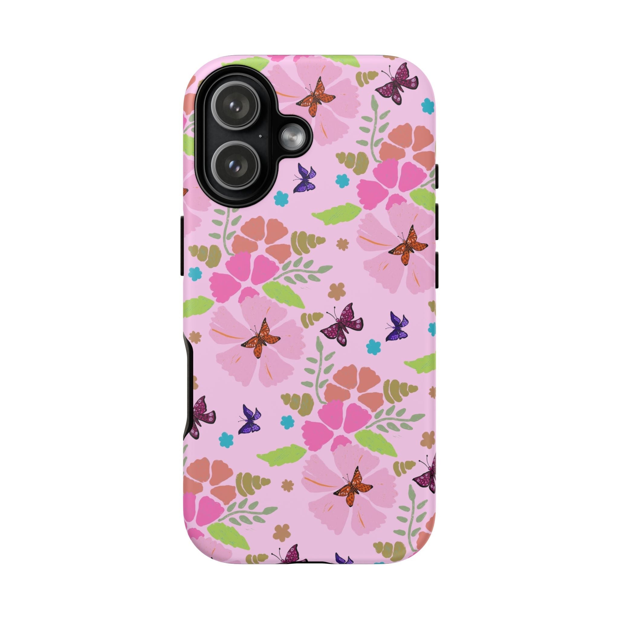 Pink Butterfly Garden Theme Tough Cases Printify