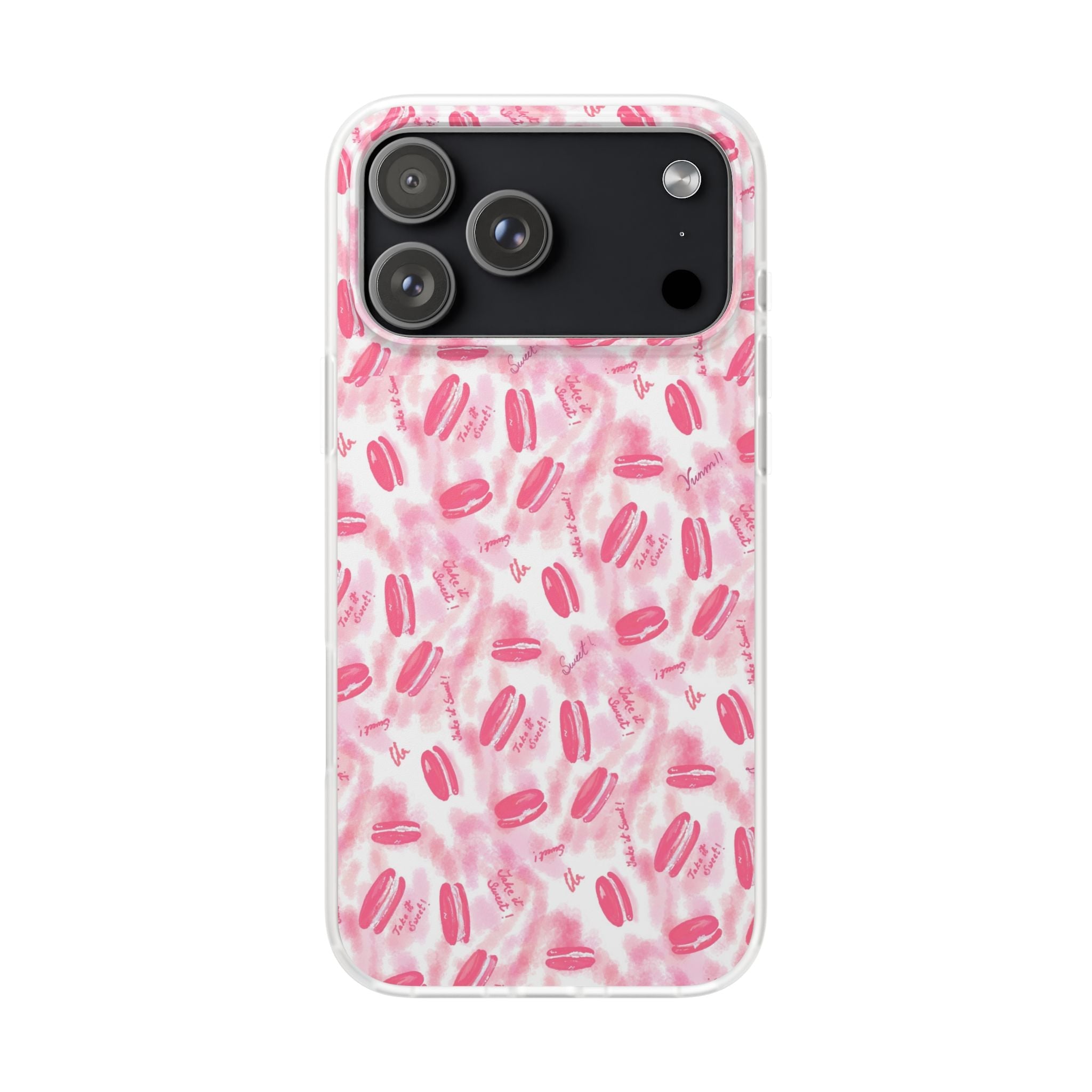 Macaron Hand Drawn Designed Flexi Phone Cases Printify