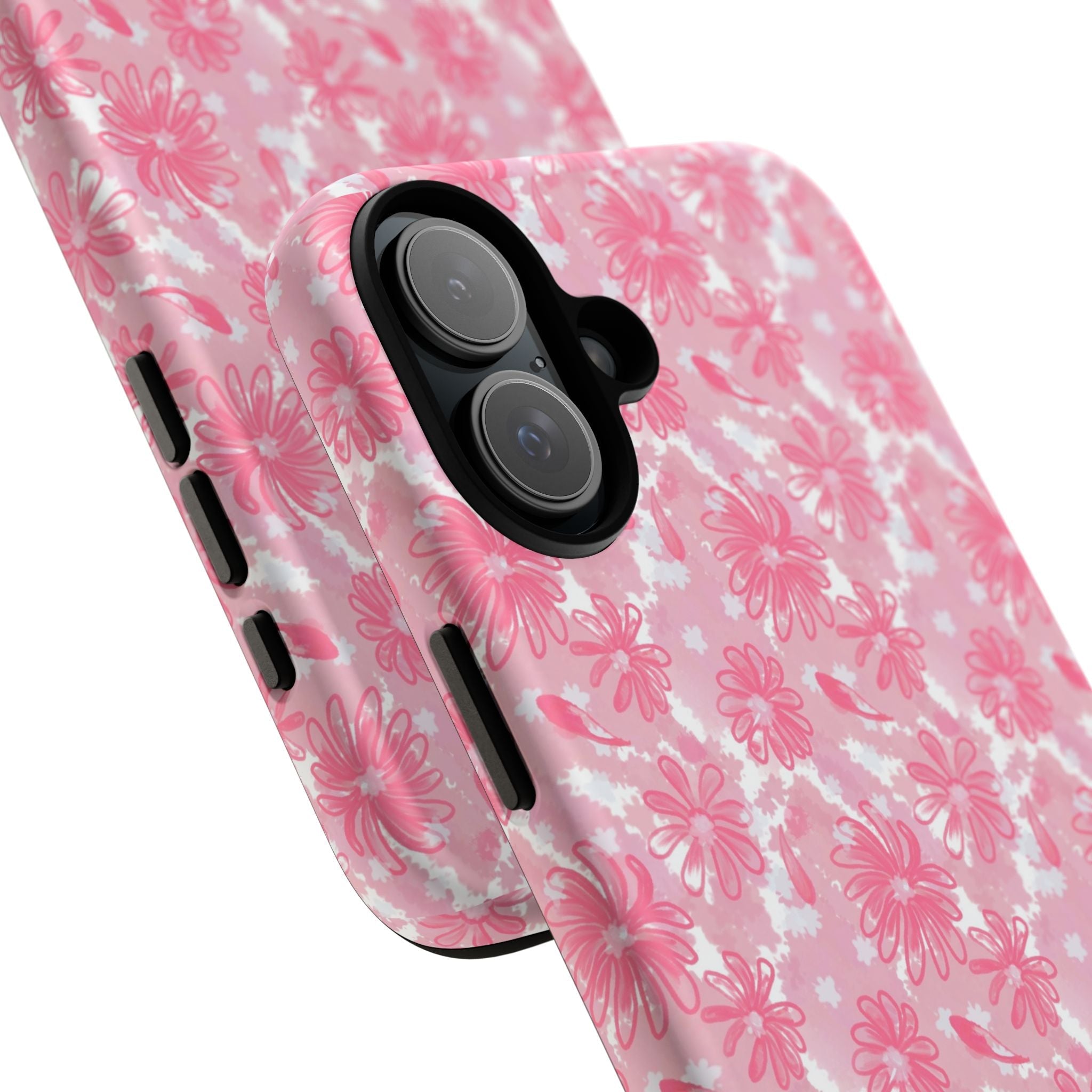 Flora Pink White Phone Case (Carry Original Art Drawn) Printify