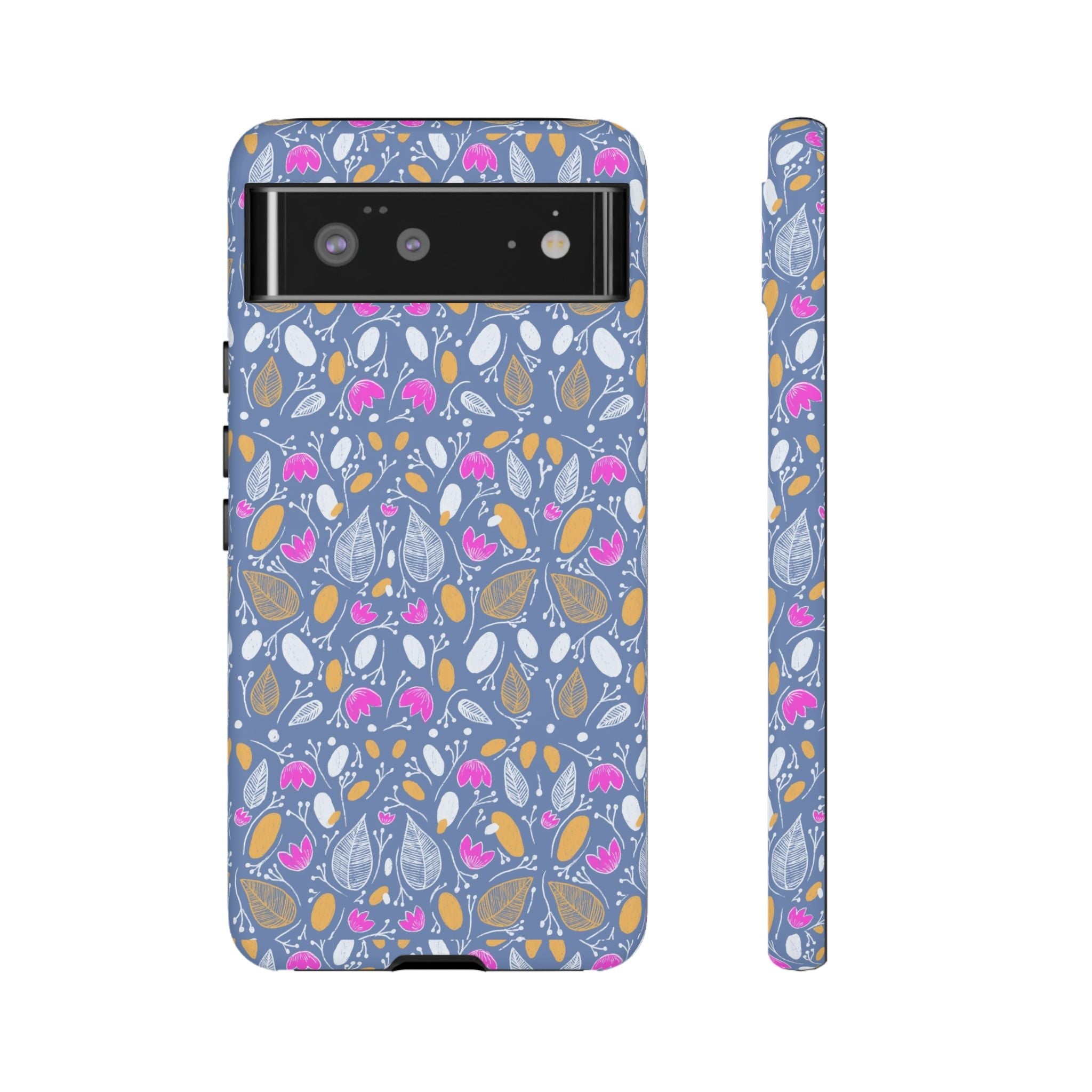 Abstract Grey Small BotanicThemed Tough Cases-Matte and Glossy Printify