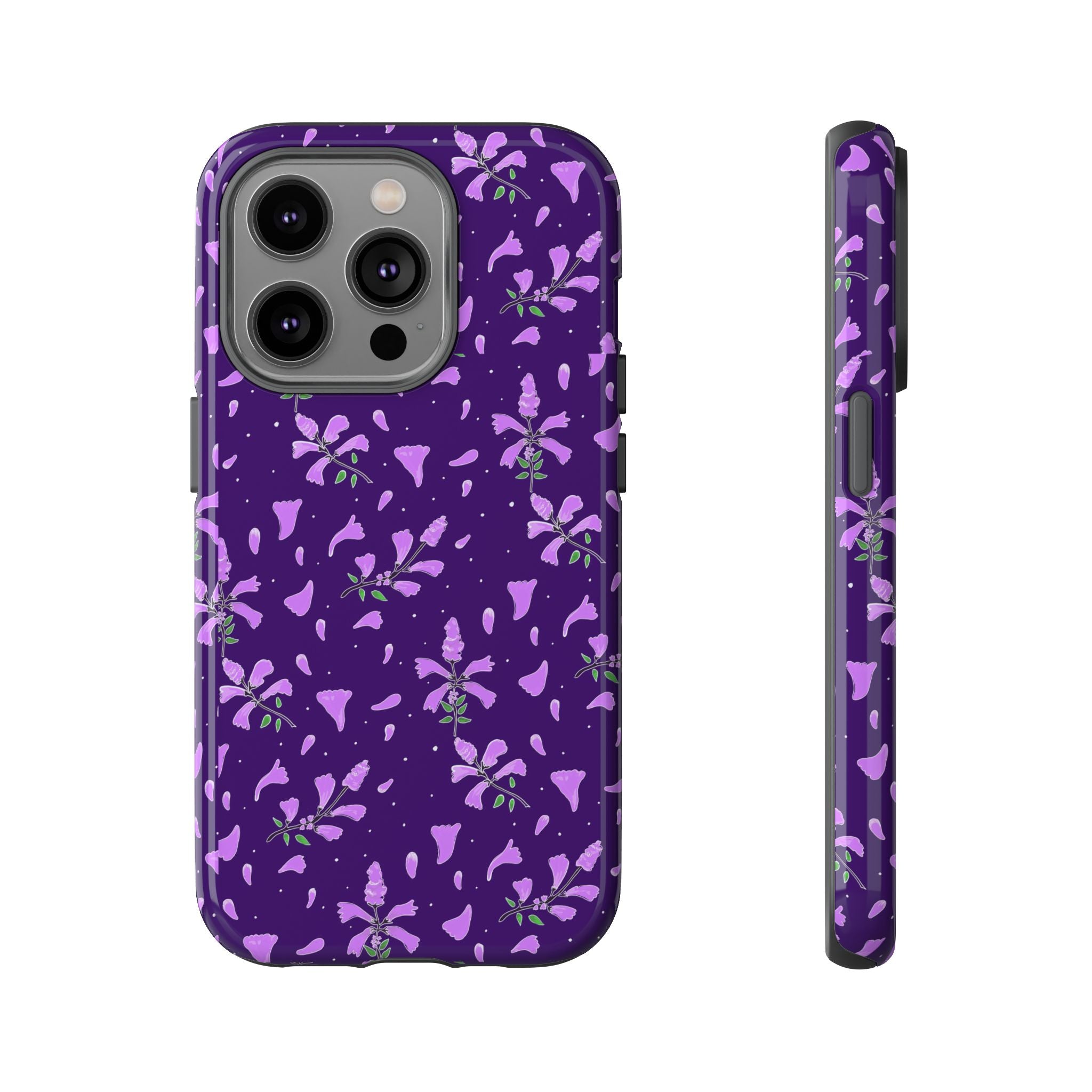 Purple Wild Flower Tough Phone Cases Printify