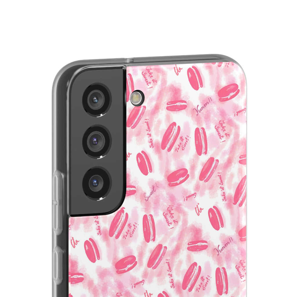 Macaron Hand Drawn Designed Flexi Phone Cases Printify