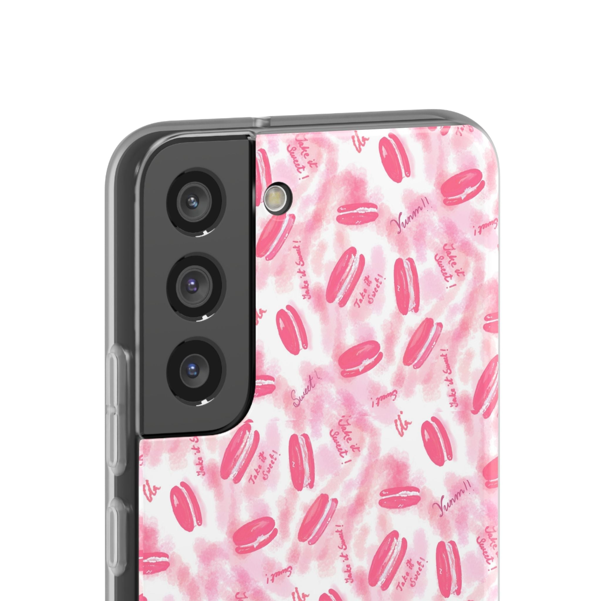 Macaron Hand Drawn Designed Flexi Phone Cases Printify