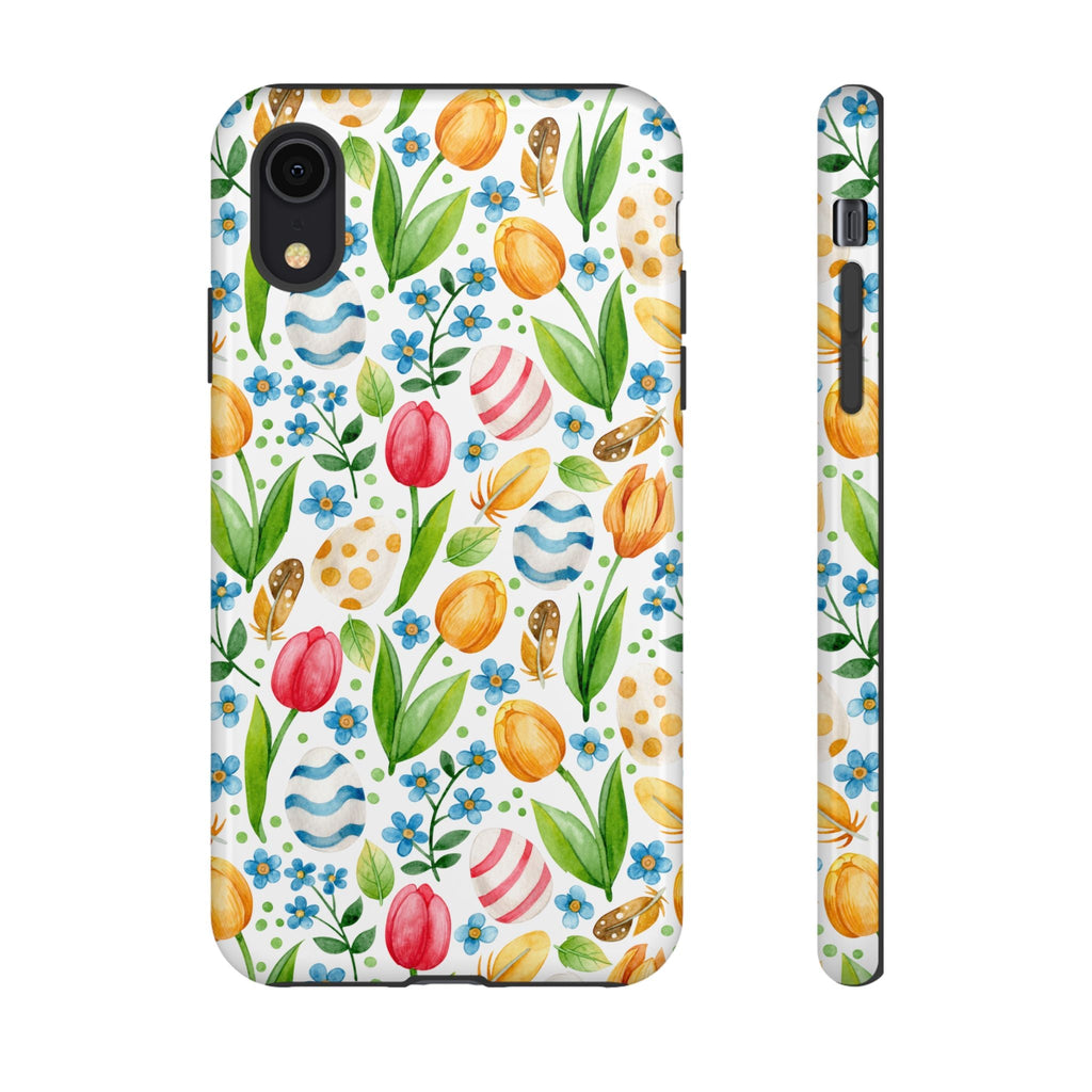 Cute Tulip Egg Theme Tough Cases Printify