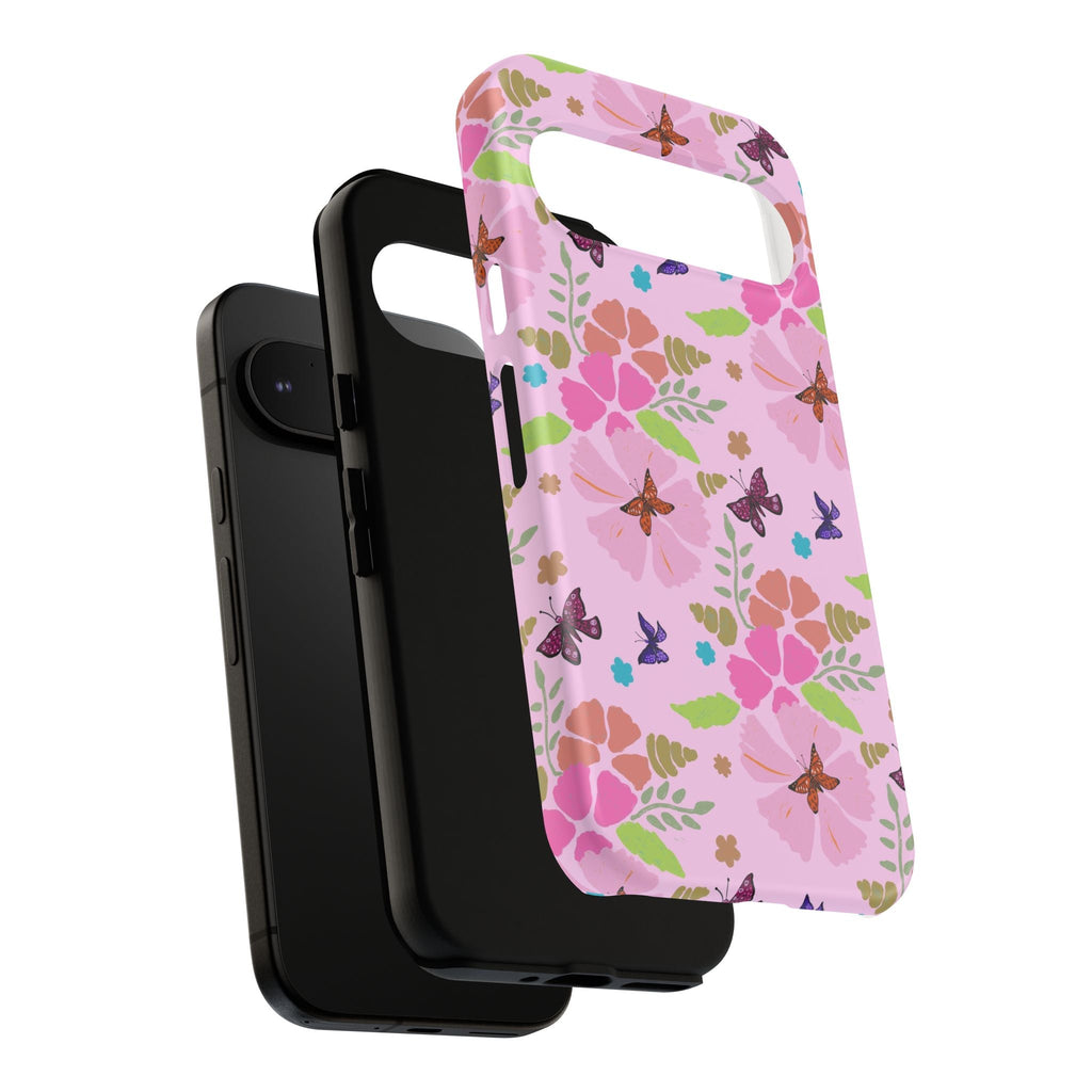 Pink Butterfly Garden Theme Tough Cases Printify