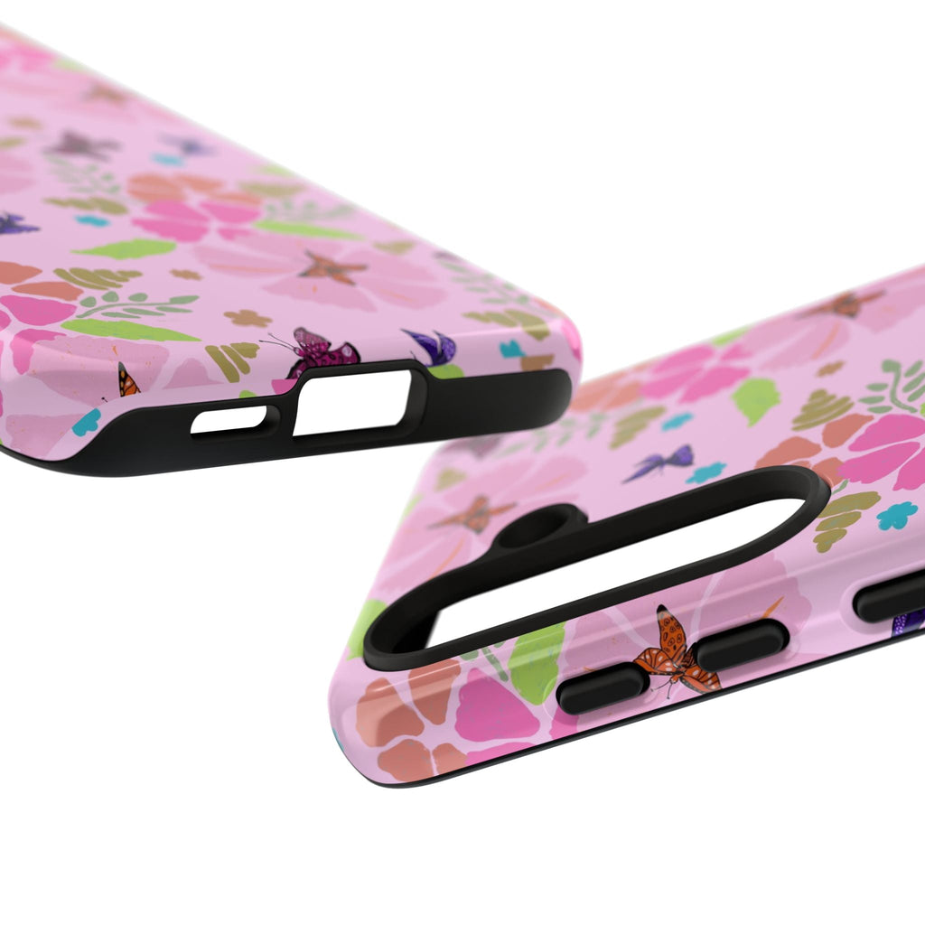 Pink Butterfly Garden Theme Tough Cases Printify