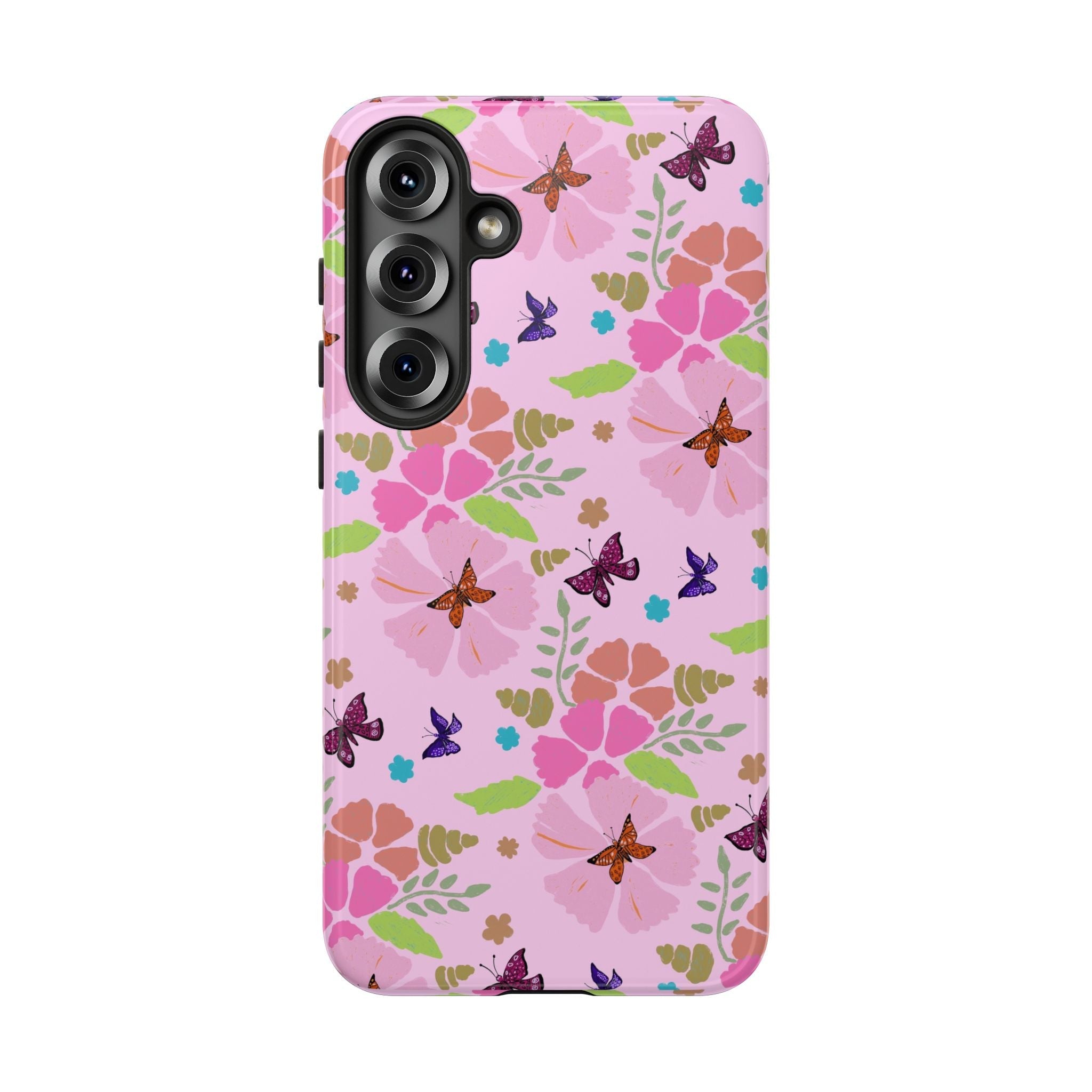 Pink Butterfly Garden Theme Tough Cases Printify