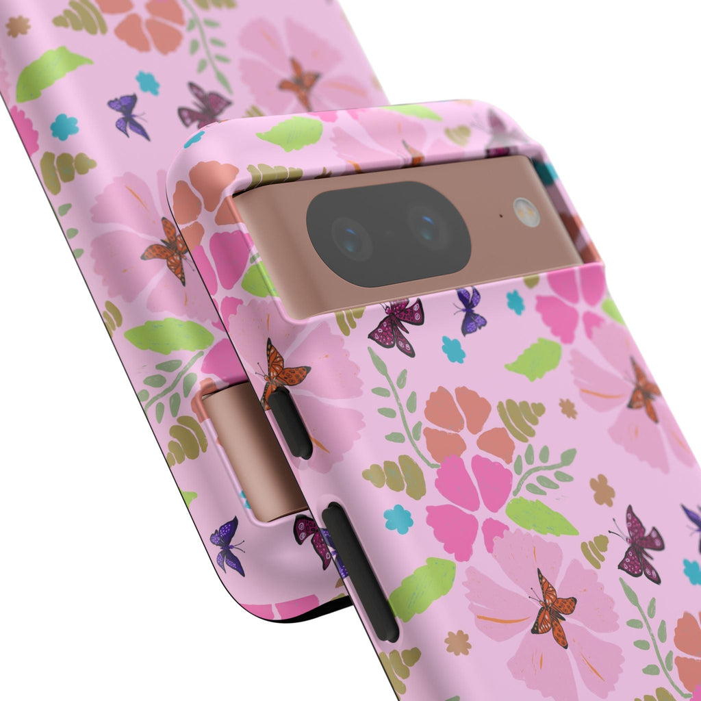 Pink Butterfly Garden Theme Tough Cases Printify