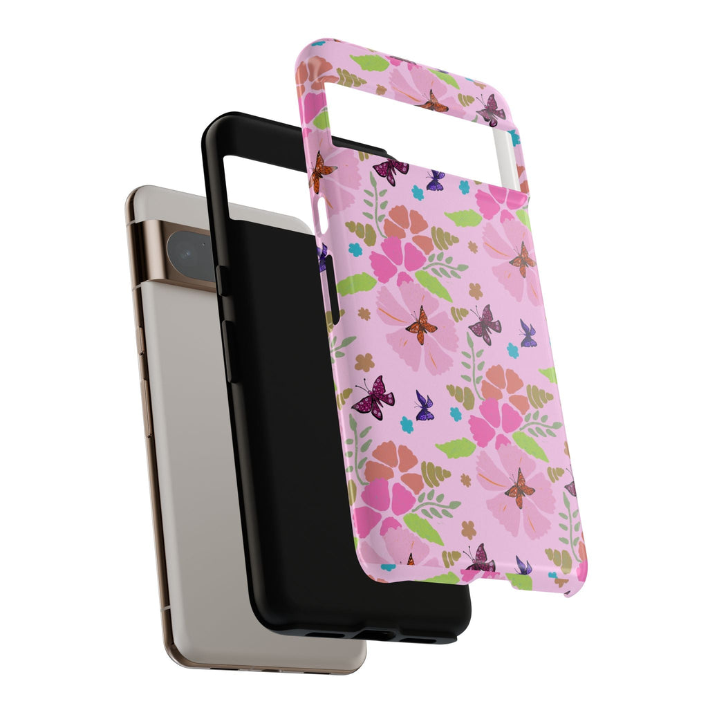 Pink Butterfly Garden Theme Tough Cases Printify
